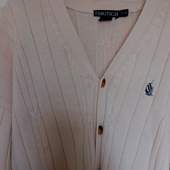 Men's Large ,Gently Worn, Nautica ,Golf or  Tennis Sweater. - Picture 14 of 15